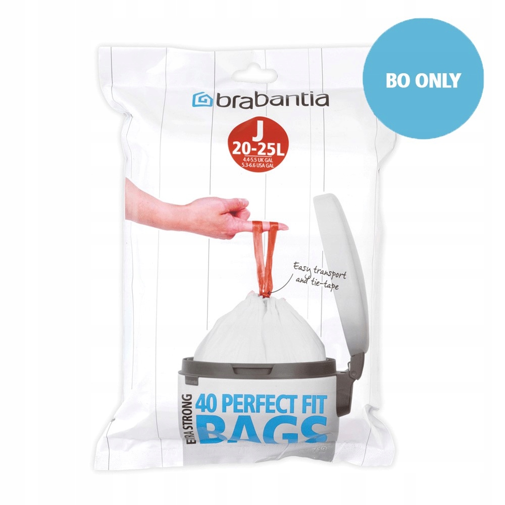 

Brabantia Worek na śmieci Rozmiar J 20-25L - 40 sz