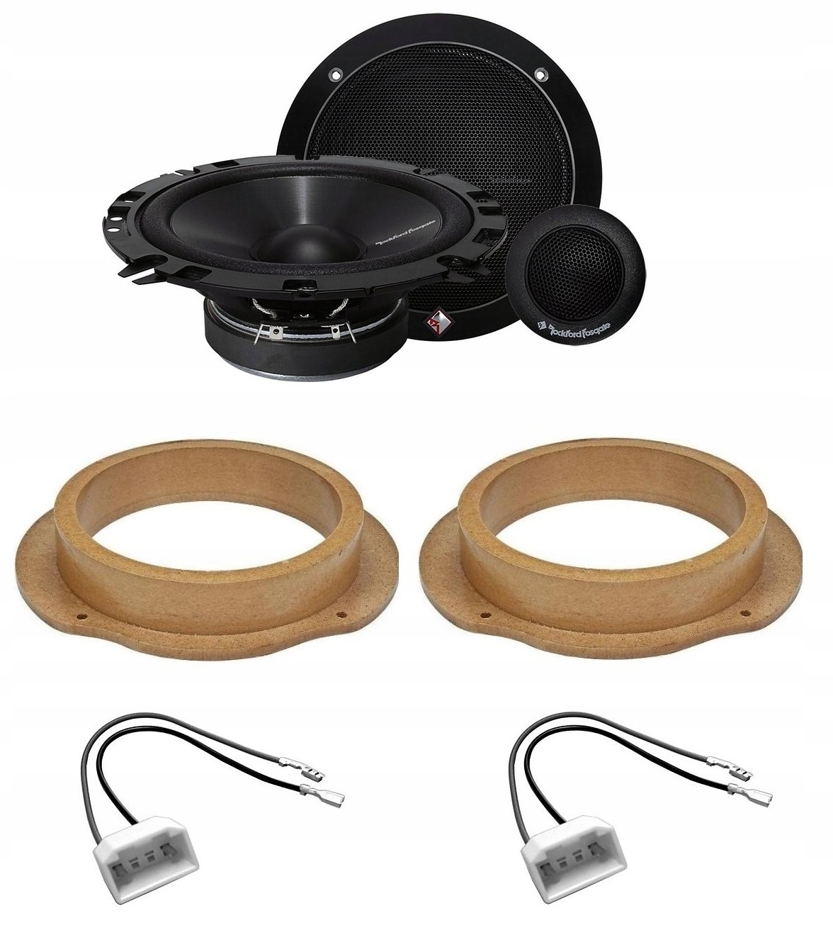 Automobilové reproduktory 165 mm Ford Focus 2 Kuga Predné Rockford Fosgate R165-S