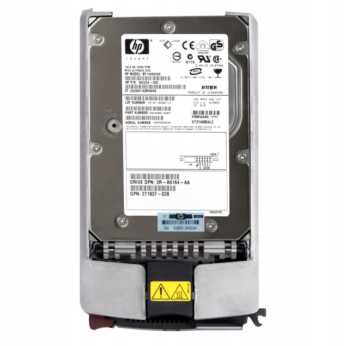 Hp 360209-005 146GB 15K 8MB Scsi U320 3.5'' BF14688286