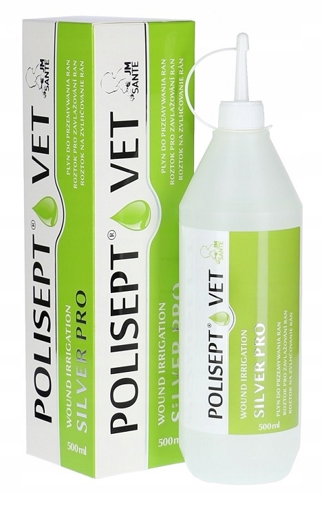 Levně Polisept Vet Wound Irigation Silver Pro 500 ml