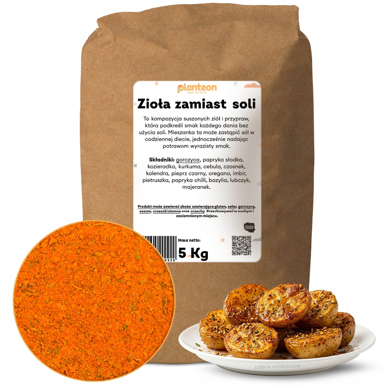 Zioła zamiast soli zamiennik soli zdrowsza sól mieszanka naturalna 5kg