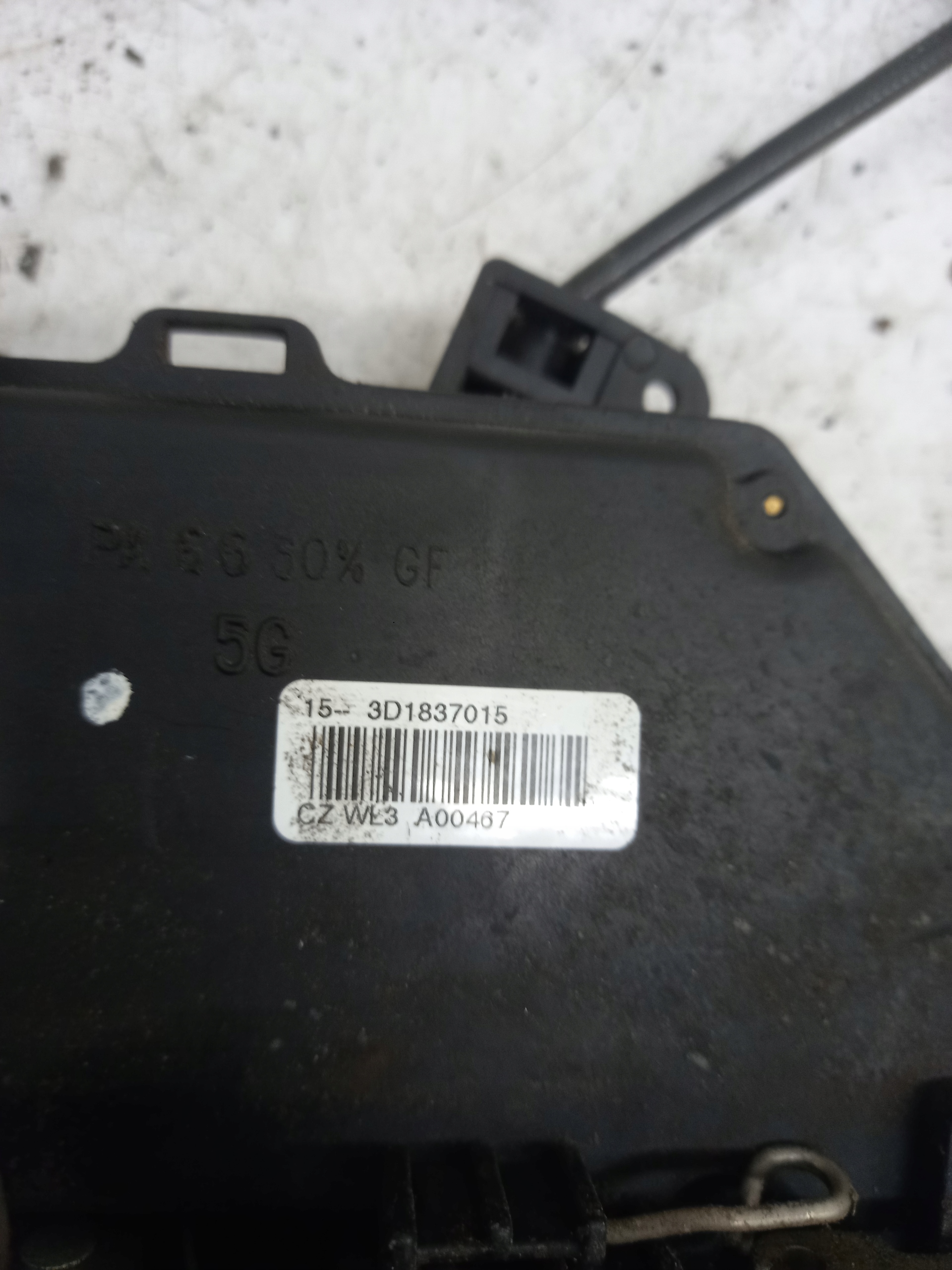 lock door CENTRALNY left front SKODA OCTAVIA 2 9 PIN 3D1837015