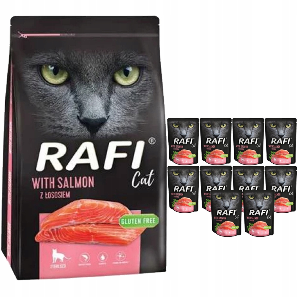 Dolina Noteci Rafi Cat losos 7kg+10x300g