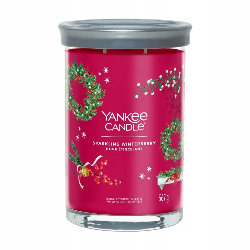 Yankee Candle Signature Tumbler se 2 knoty Sparkling Winterberry