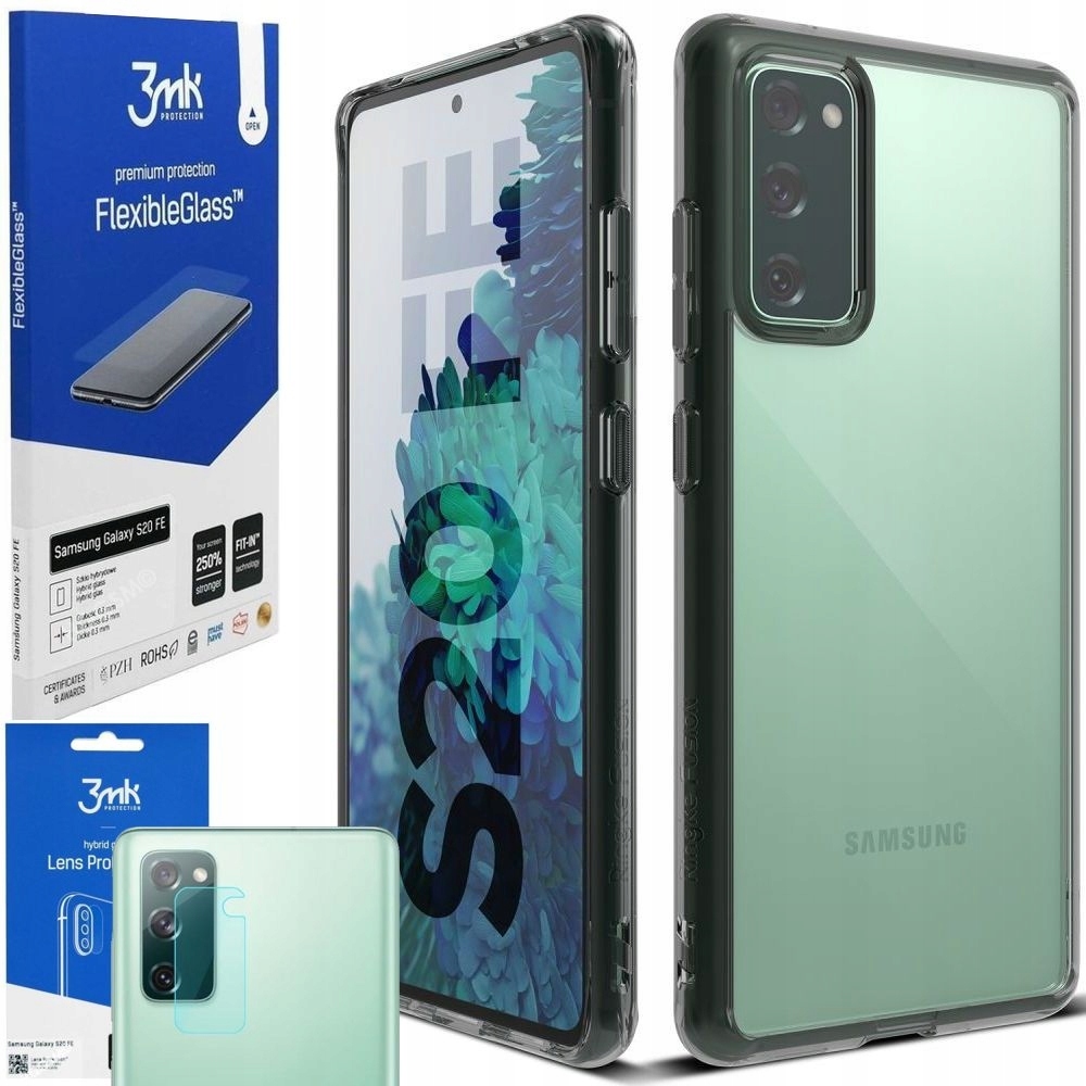 

Dymione Etui Ringke + Szkła 3mk do Galaxy S20 Fe