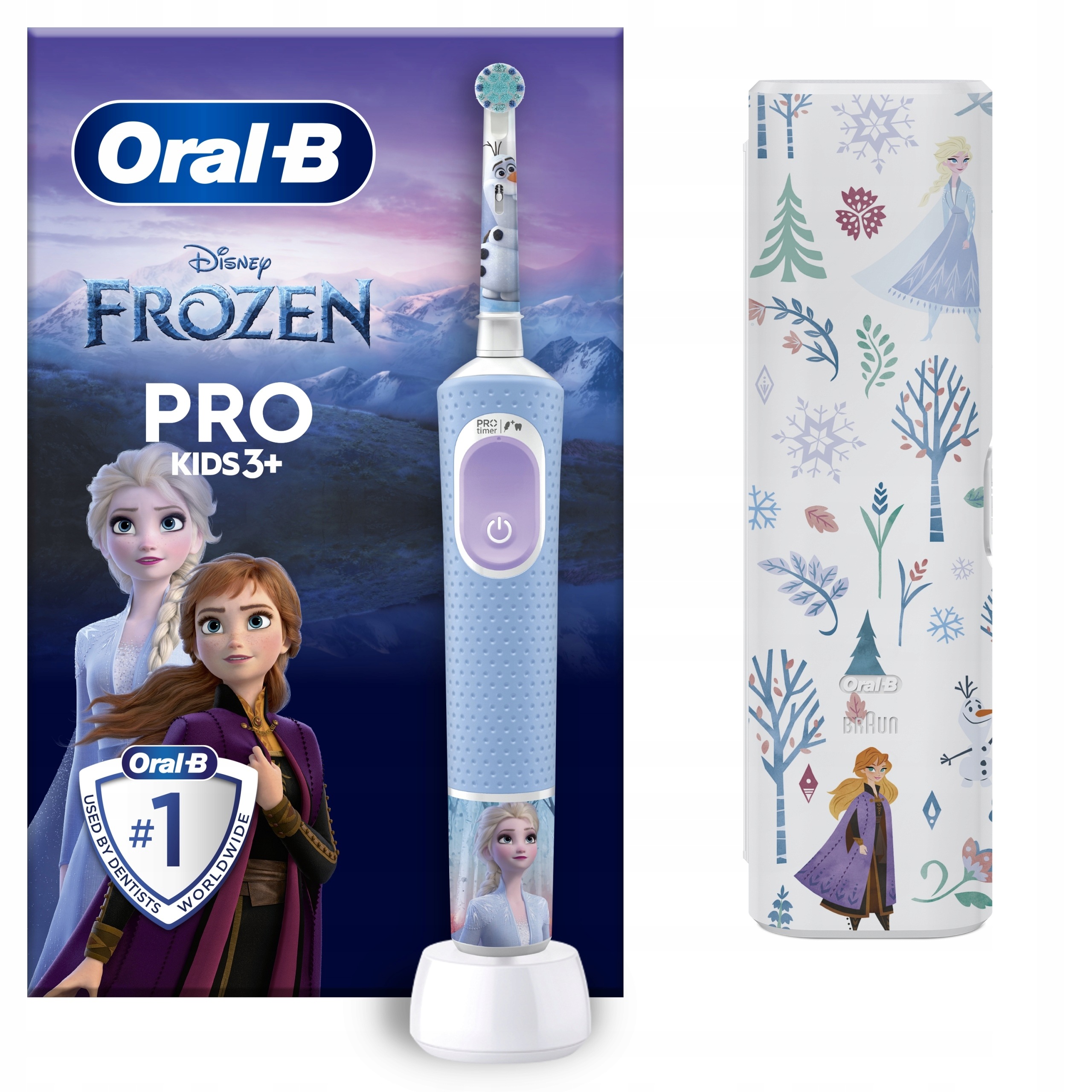 Oral-B Pro Kids 3+ Superior Cleaning Frozen Szczoteczka elektryczna Etui