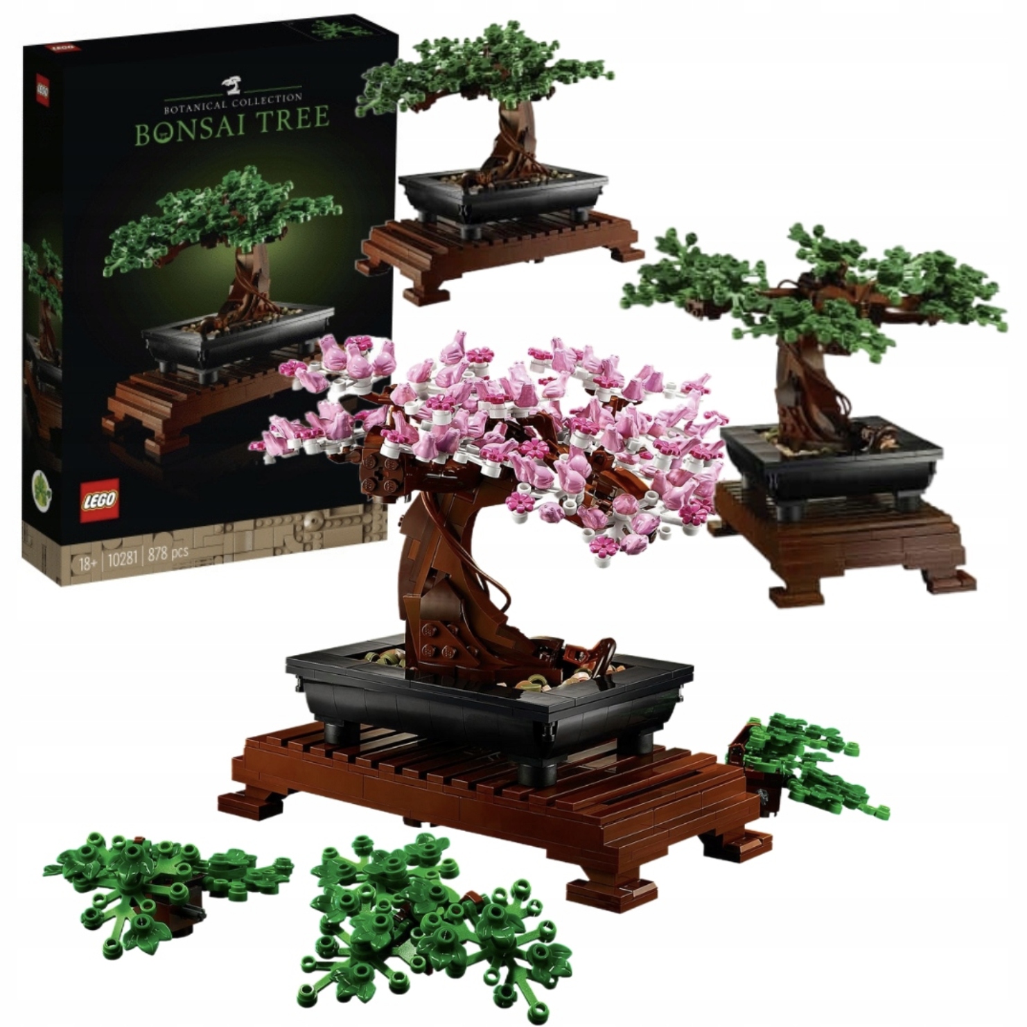 Lego Creator Expert 10281 Drzewko Bonsai Zestaw Klocków Kwiaty,