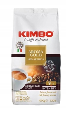 Levně Kimbo Aroma Gold Kávová Káva 100% Arabica 1KG