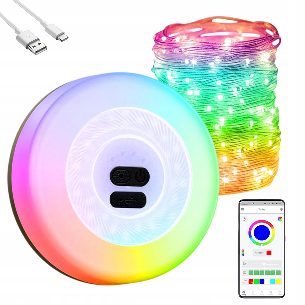 Lampa Kempingowa Lekki Sznurek Led 5.8M Stwórz Magiczną Atmosferę Ogrodzie