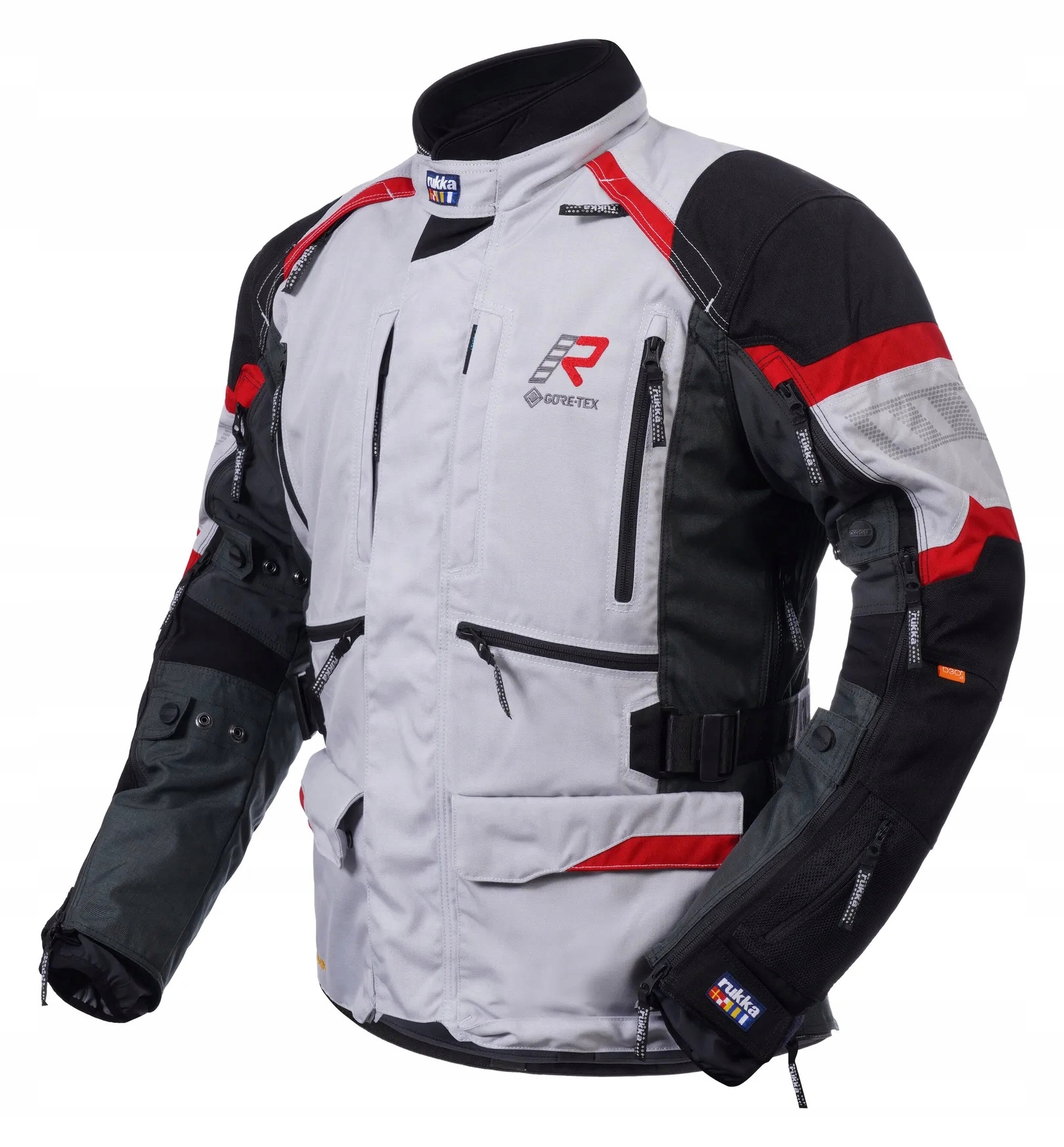 Textilná bunda Rukka Madagasca-R Gtx Grey/Black/Red