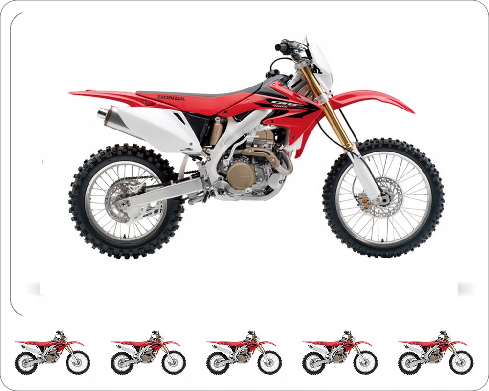 Samolepky Juula Pro Honda Crf 450X 2006 Červené