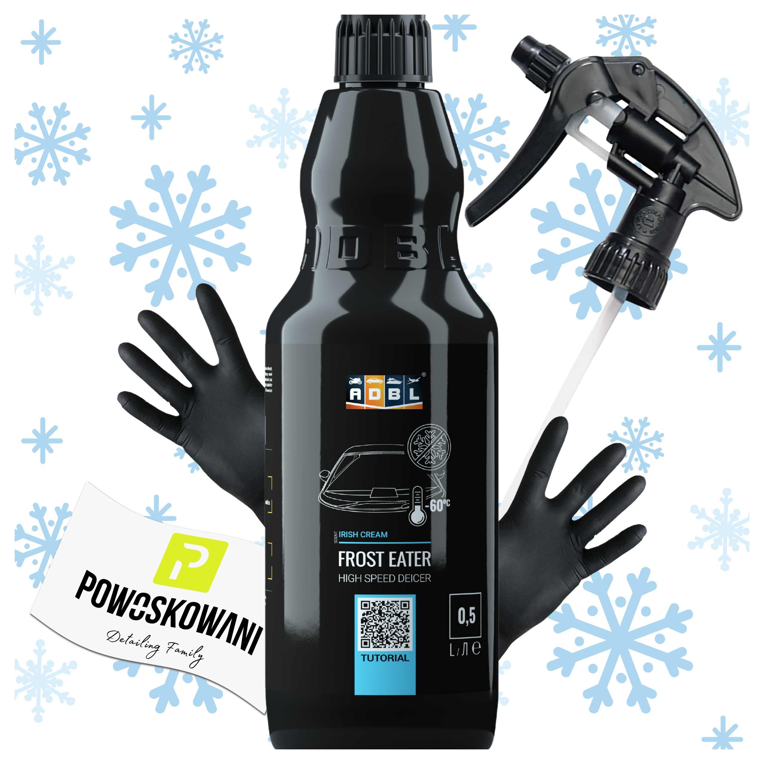 ADBL Frost Eater 500 ml SKUTECZNY ODMRAŻACZ DO SZYB SAMOCHODOWYCH -60C