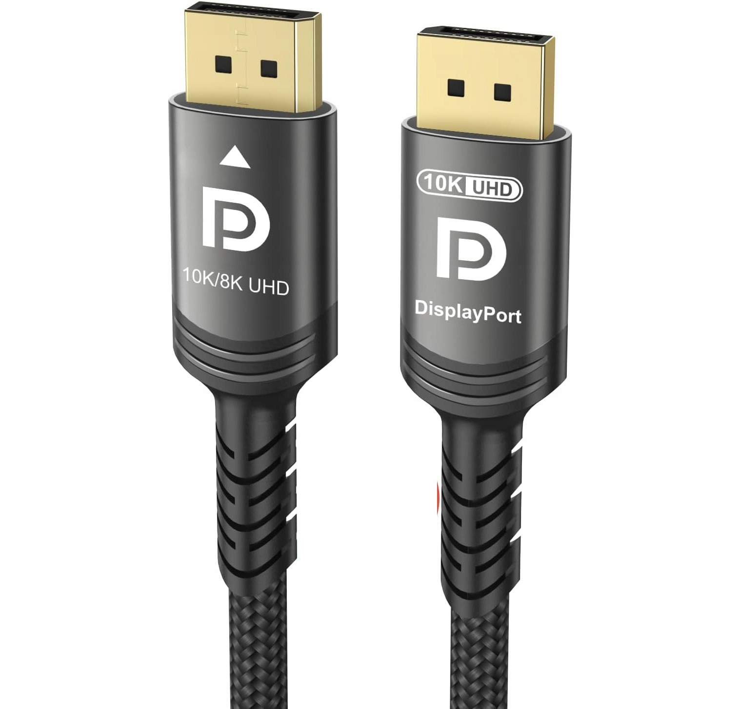 Kabel DisplayPort 2 m 40Gbps 10K 8K 4K Dp v1.4 v1.2 nylonový