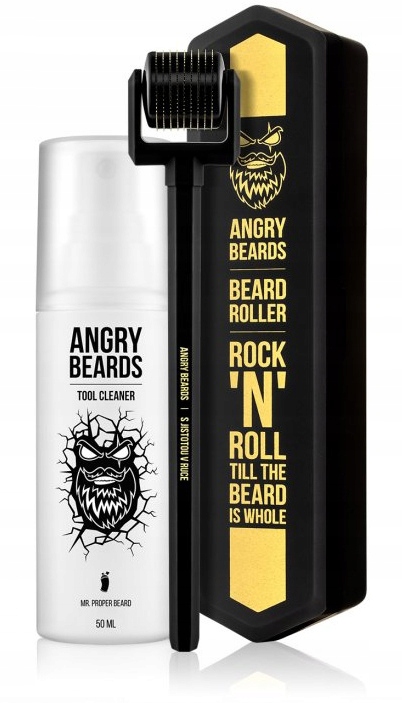 Angry Beards Beard Roller – váleček pro růst vousů.