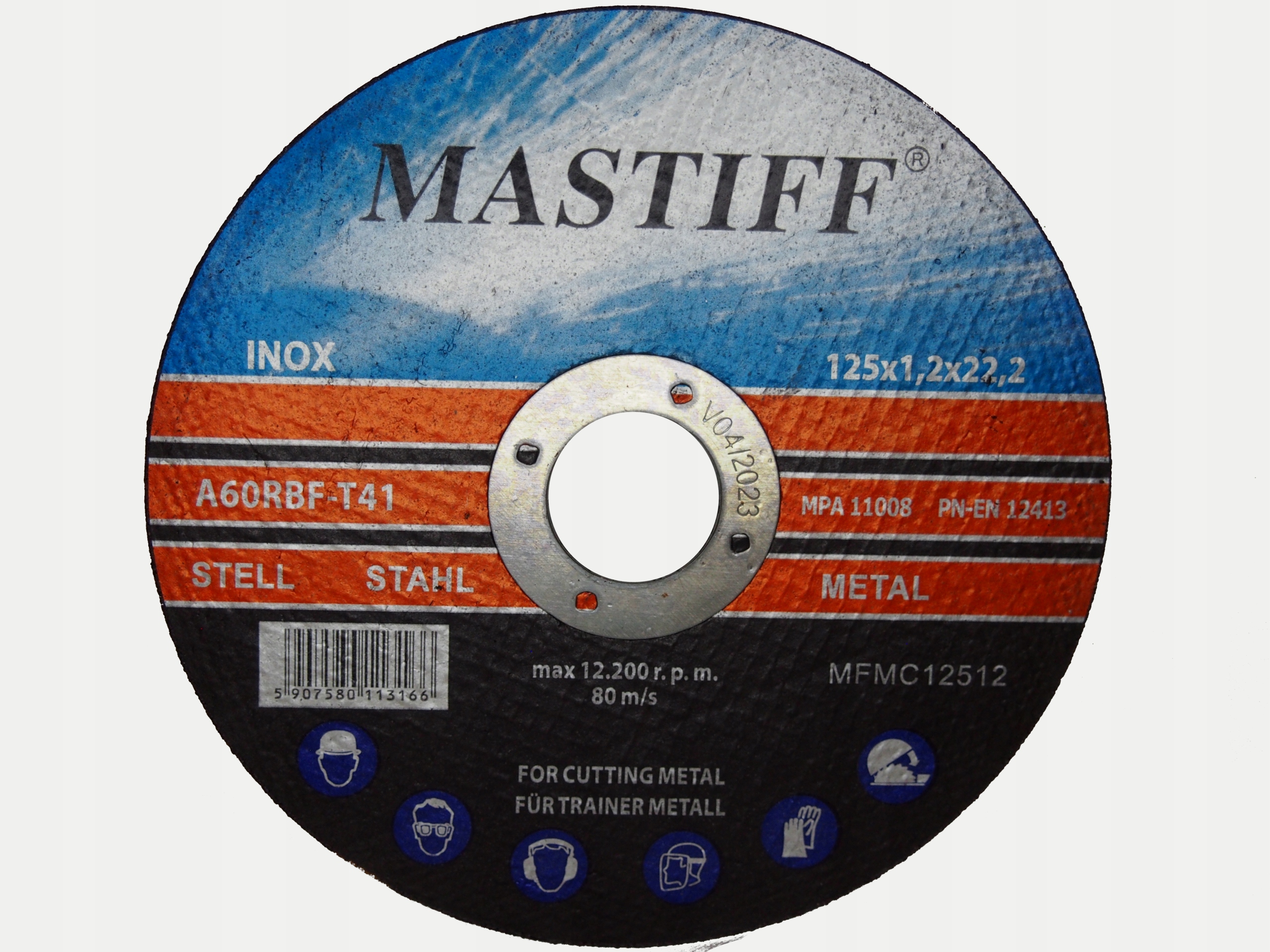 

Tarcze Do Cięcia Metalu Stal 125x1,2 Inox Mastiff
