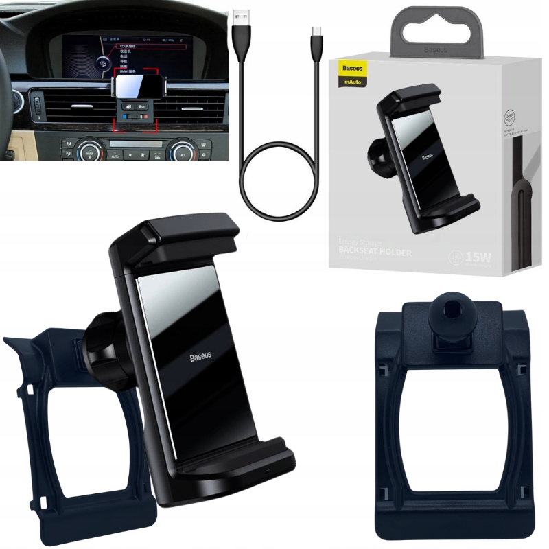Adapter Do Uchwytu Na Telefon Bmw 3 Seria e90 e91 Uchwyt Indukcyjny Baseus