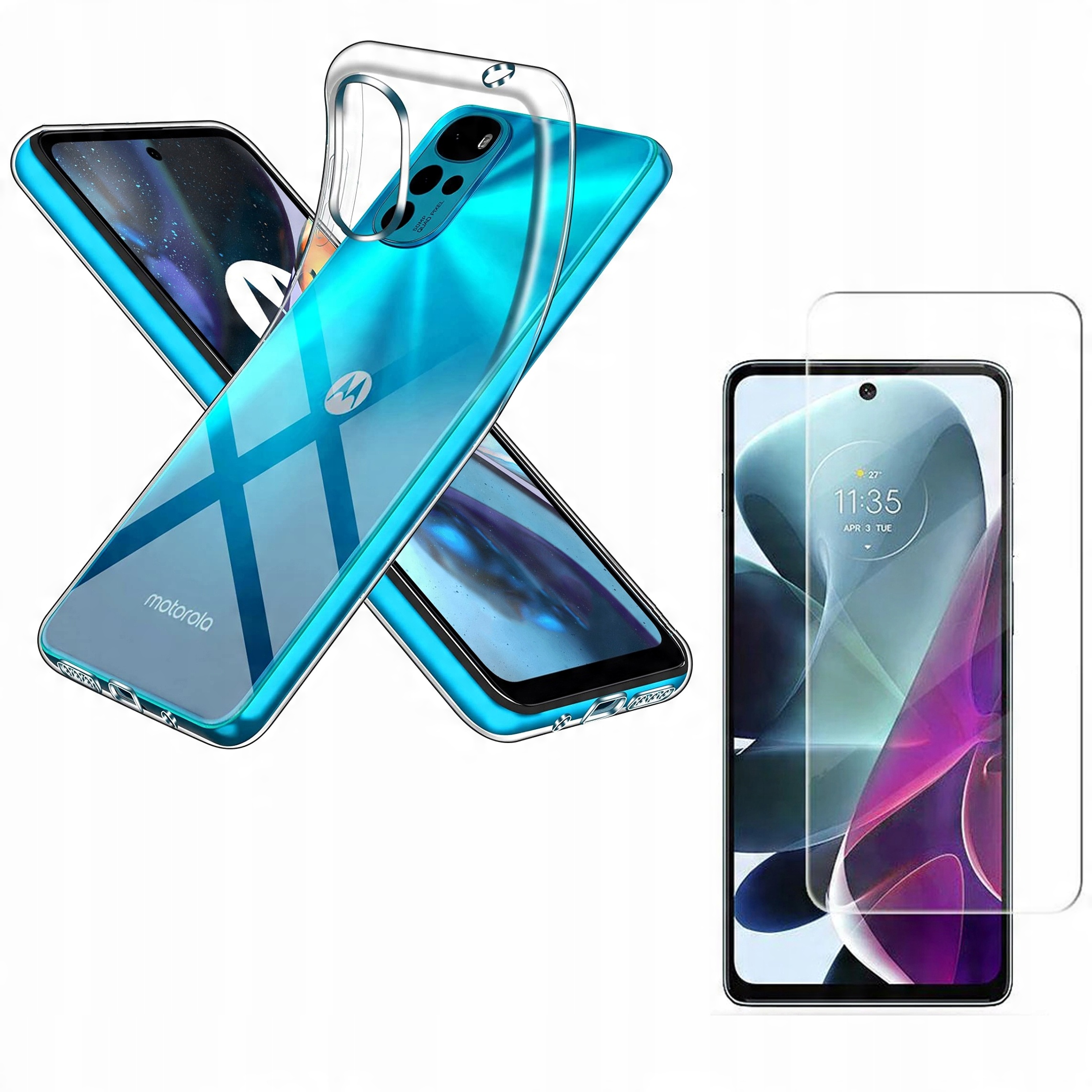 

Etui do Motorola Moto G22 Slim Case Szkło