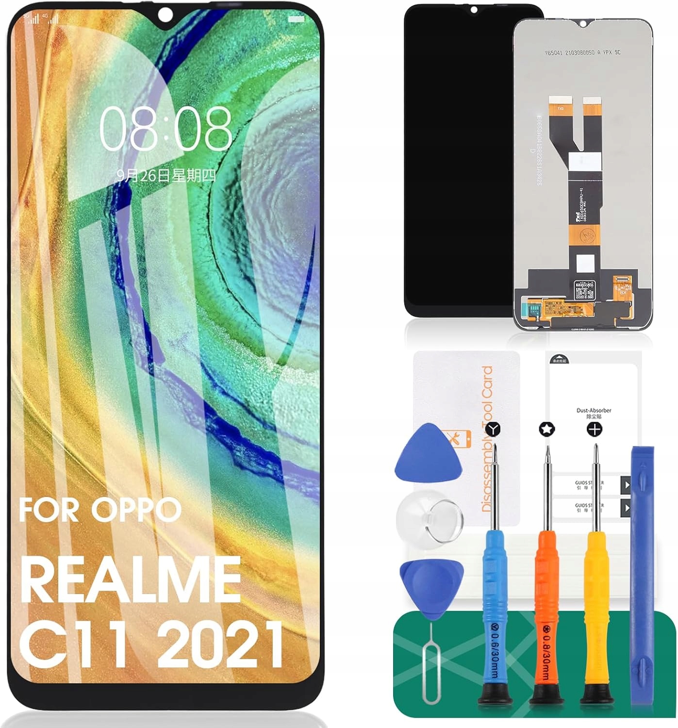 Ekran LCD Oppo Realme C11 2021 C20 C21 szkło hartowane