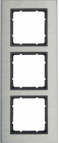 Berker B7 ušľachtilá oceľ/antracit – rámček 3