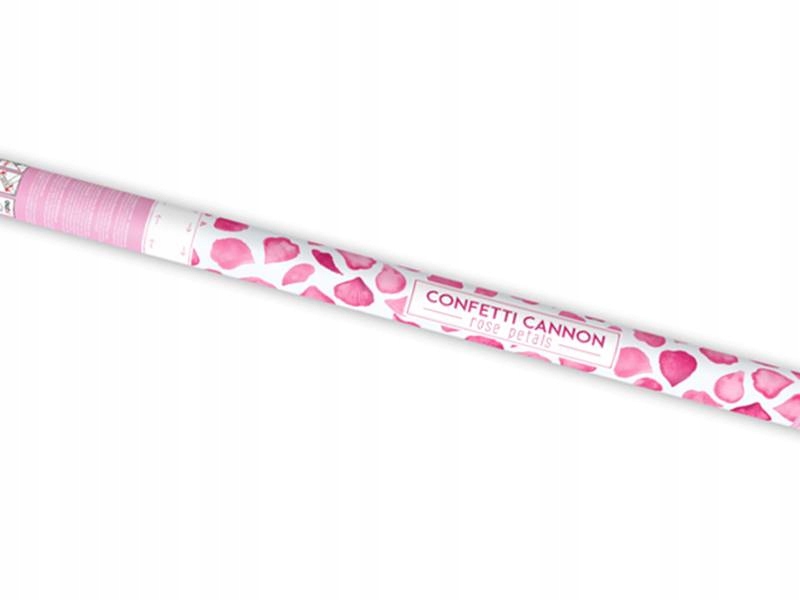 Party Deco tuba konfetti płatki róż różowy PartyDeco