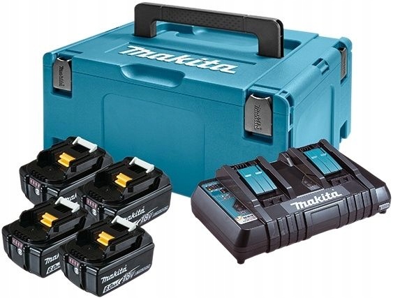 Zestaw Zasilający 18V Makpac (4*BL1860B+DC18RD) (UN3480) M 198091-4