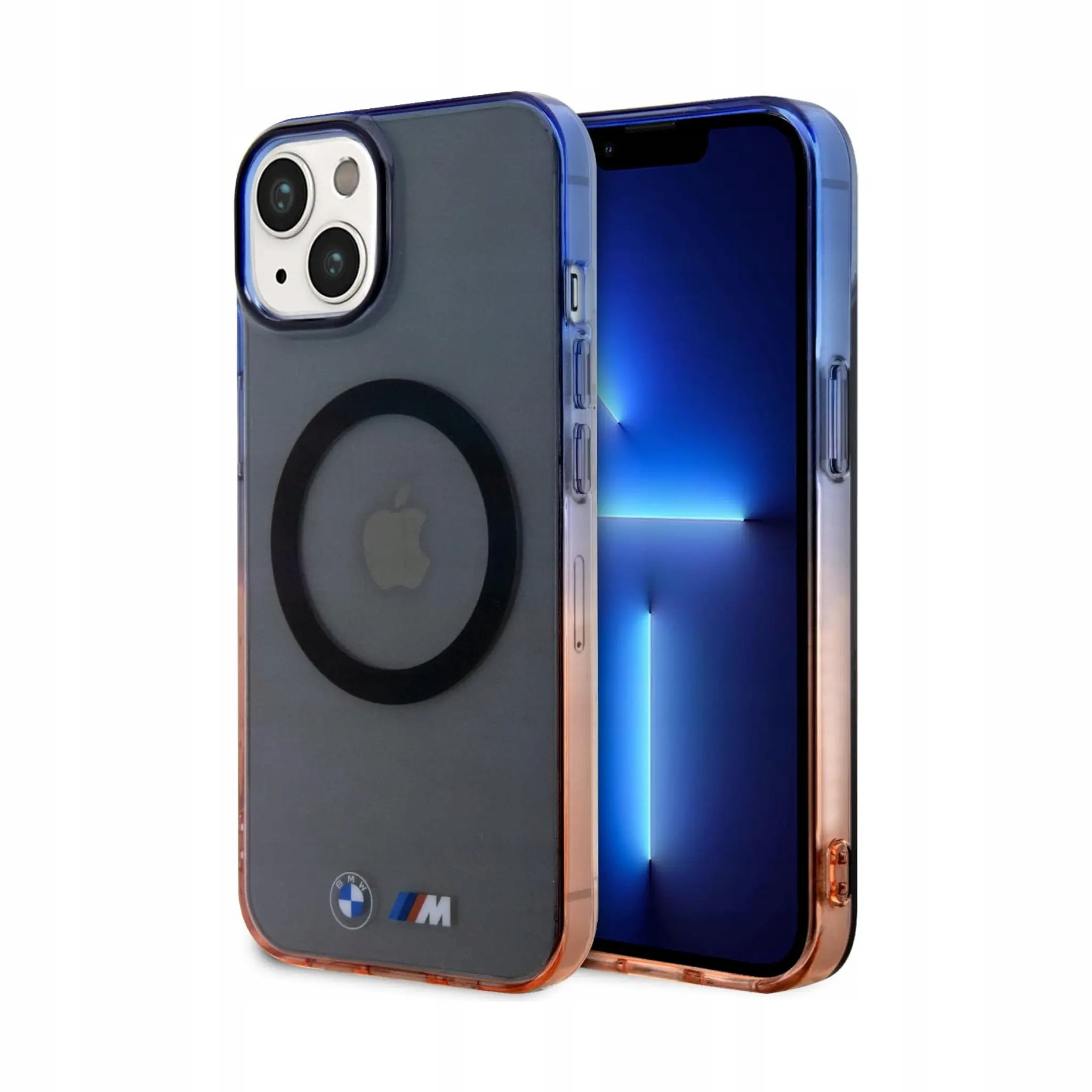 Etui Bmw iPhone 14 Plus, szare Gradient Bumper MagSafe