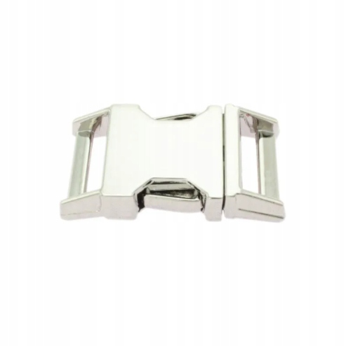 Kovová spona 20 mm Zacvakávací nikl 10 Ks