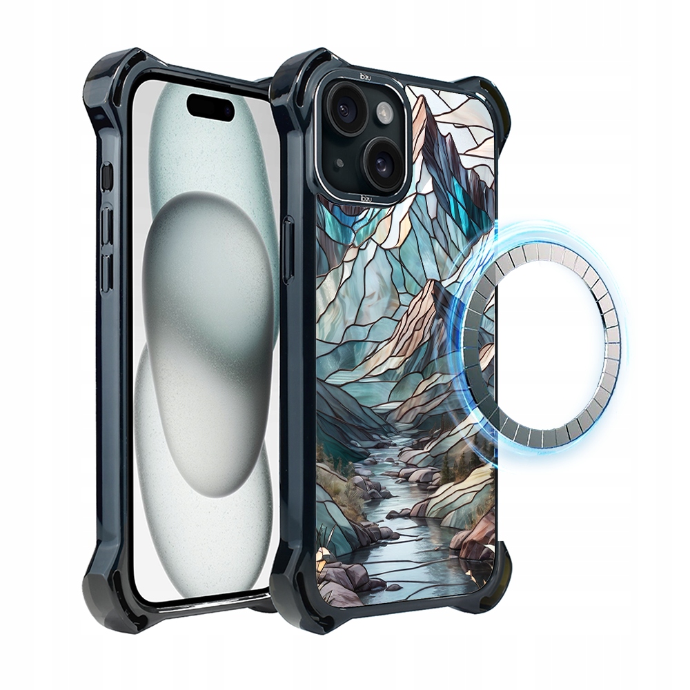 Pouzdro pro iPhone 15 Plus Ibizu DropGuard Ultra s MagSafe, Horský Potok