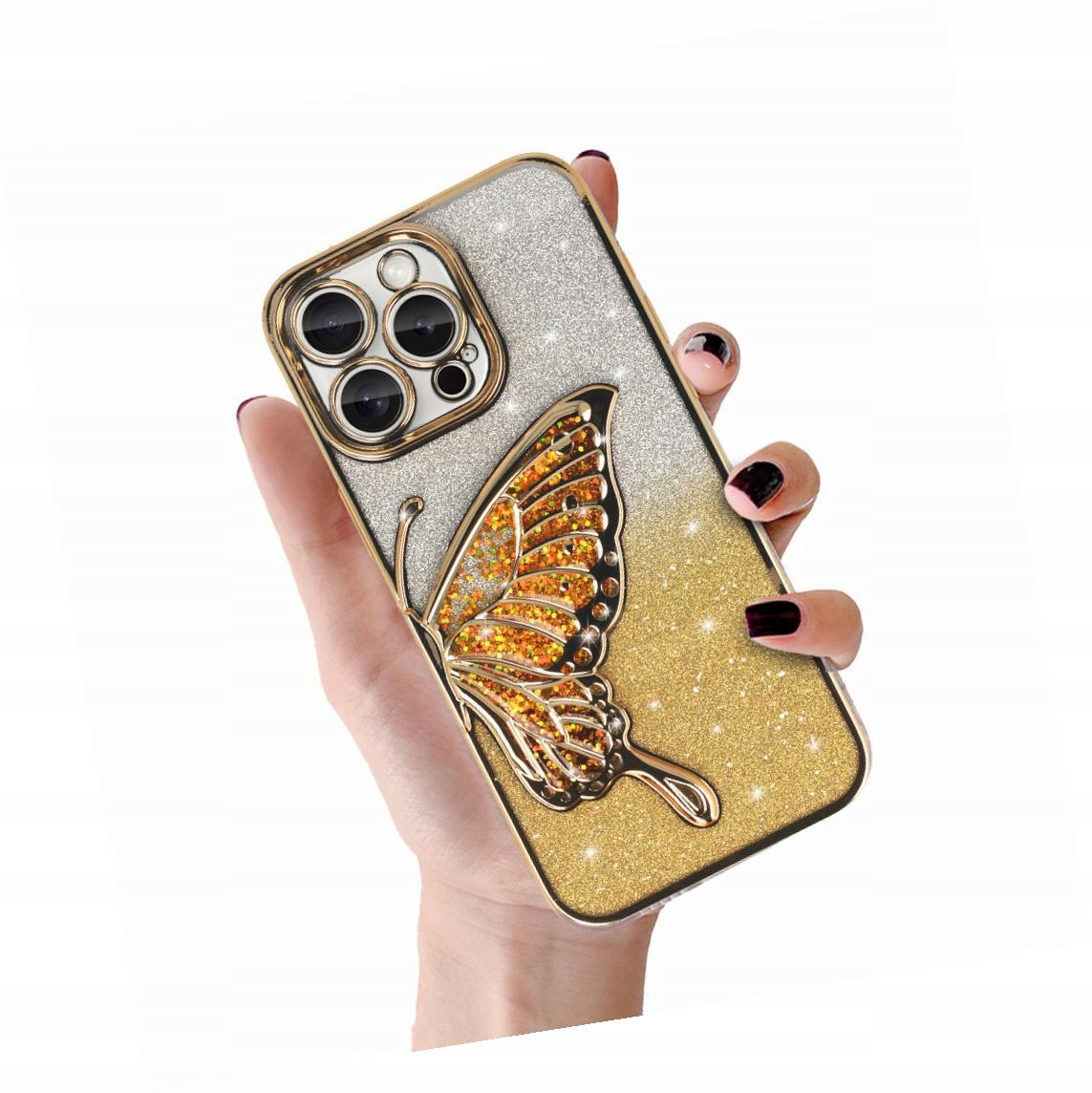 Etui Butterfly Water Case ze wzorem Motyl do iPhone 13 na tył