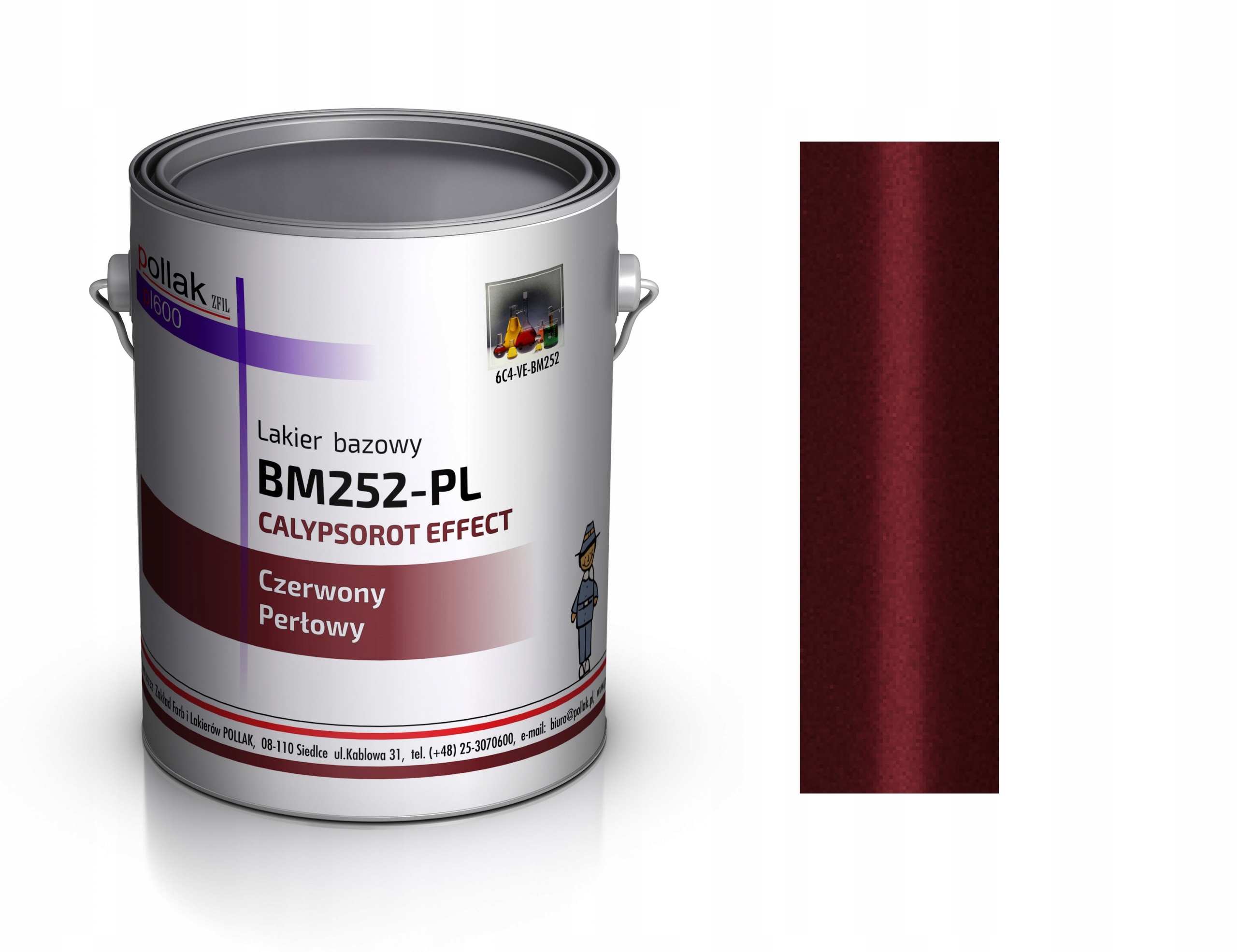 Lakier Bazowy Czerwony Perla BMW 252 Calypsorot 4L