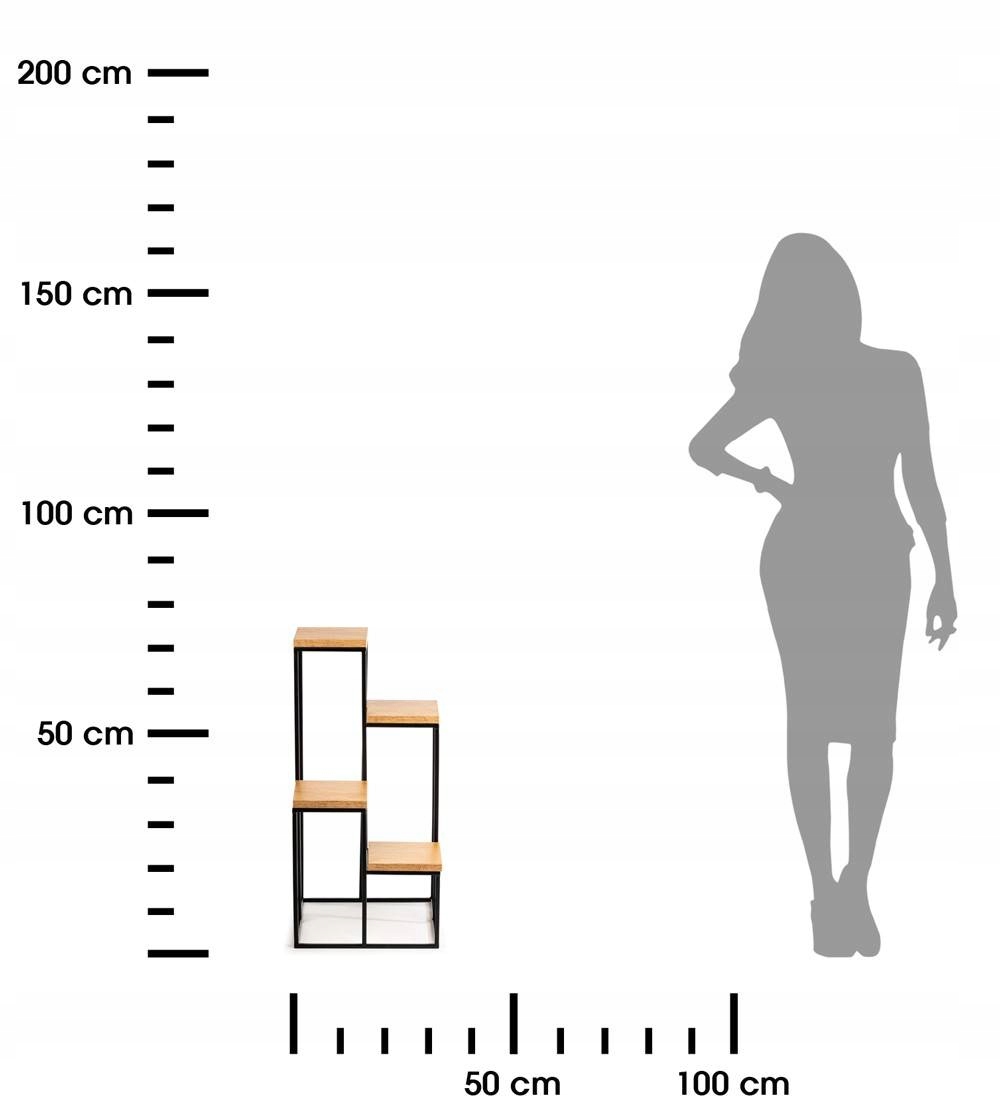Kwietnik stojak na kwiaty 4 doniczki KASKADA 70 cm Marka HowHomely