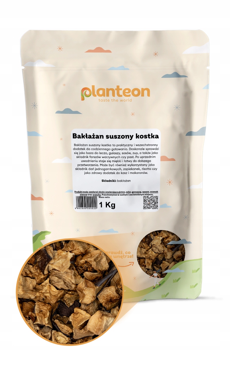 Levně Lilek sušený kostka 1 kg přísada do omáček a pokrmů bez chemie kvalita