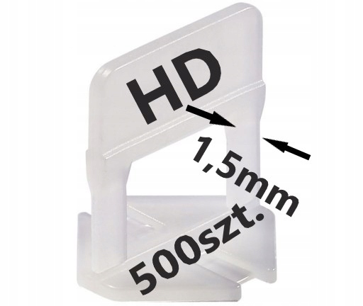 

Raimondi Klipsy Poziomowania 500szt. 1,5mm New Hd