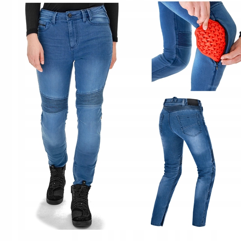 Dámske motocyklové džínsy Shima Zenith Lady Blue Monolayer Darčeky