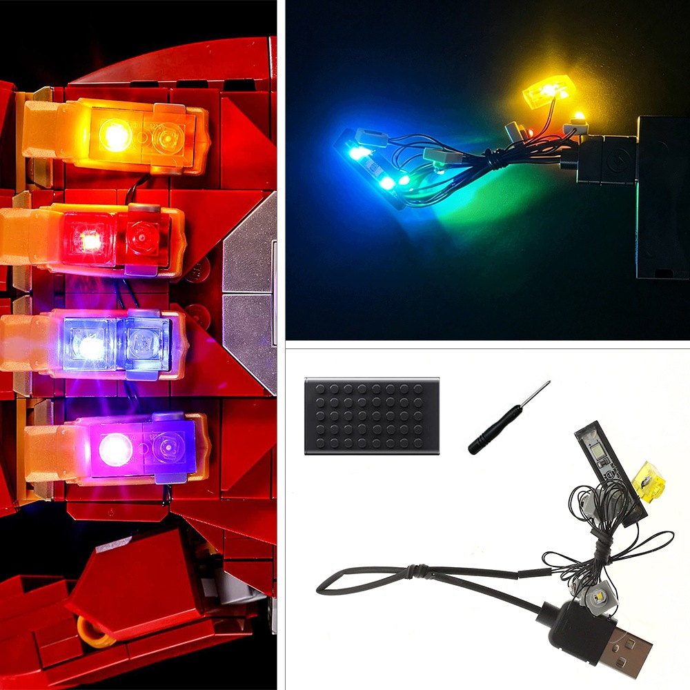 Zestaw oświetlenia Led LLK542 Lego 76223 z akcesoriami i instrukcją montażu