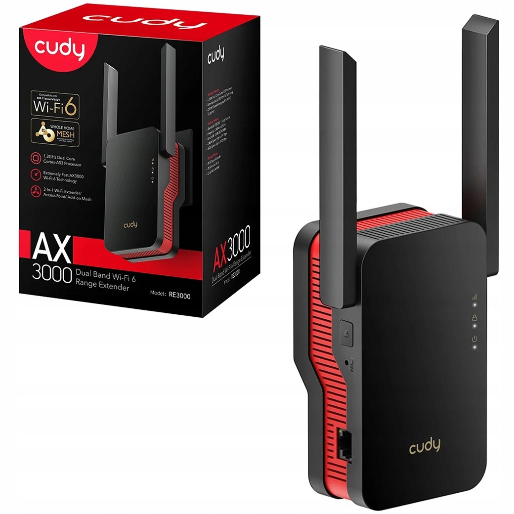 MOCNY WZMACNIACZ SYGNAŁU INTERNETU REPEATER Wi-Fi