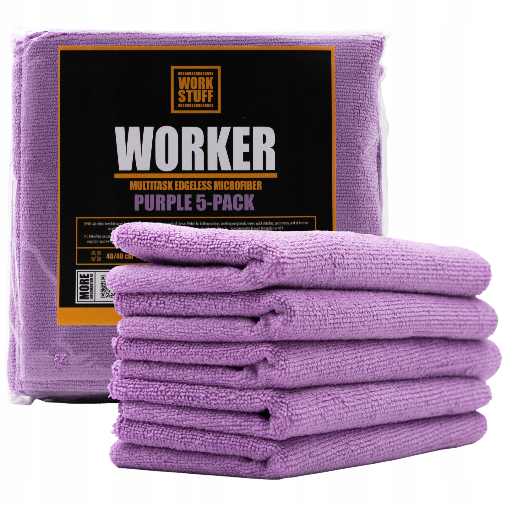 Work Stuff Worker 5-PACK Zestaw 5x Wszechstronnych Mikrofibr Bezszwowych