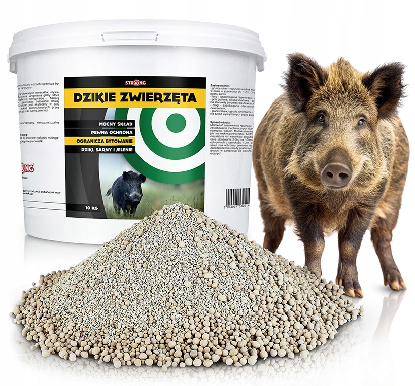 Odstraszacz Na Dziki Dzika Sarny Jelenie Antydzik Granulat Strong 10KG