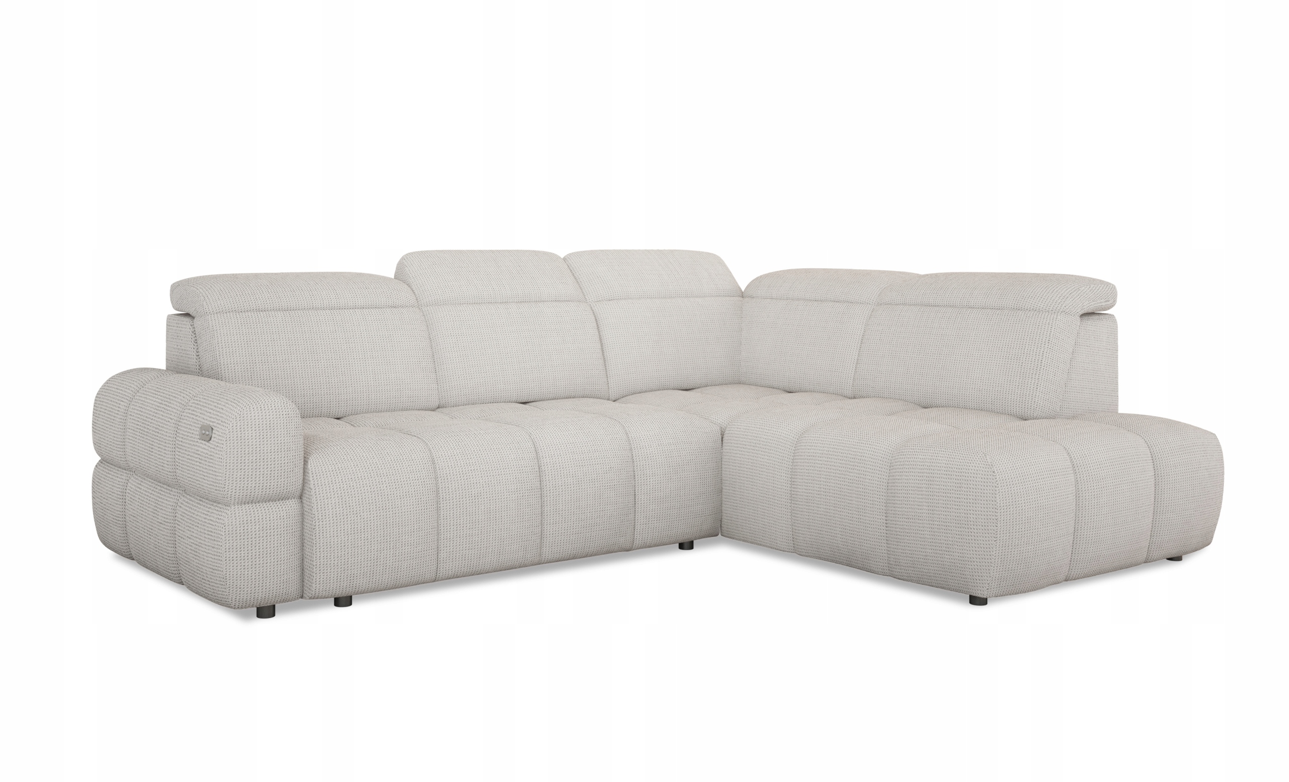 Moderní stylový Rohová Sedací Souprava Mateo L Versailles s elektrickou funkcí spaní