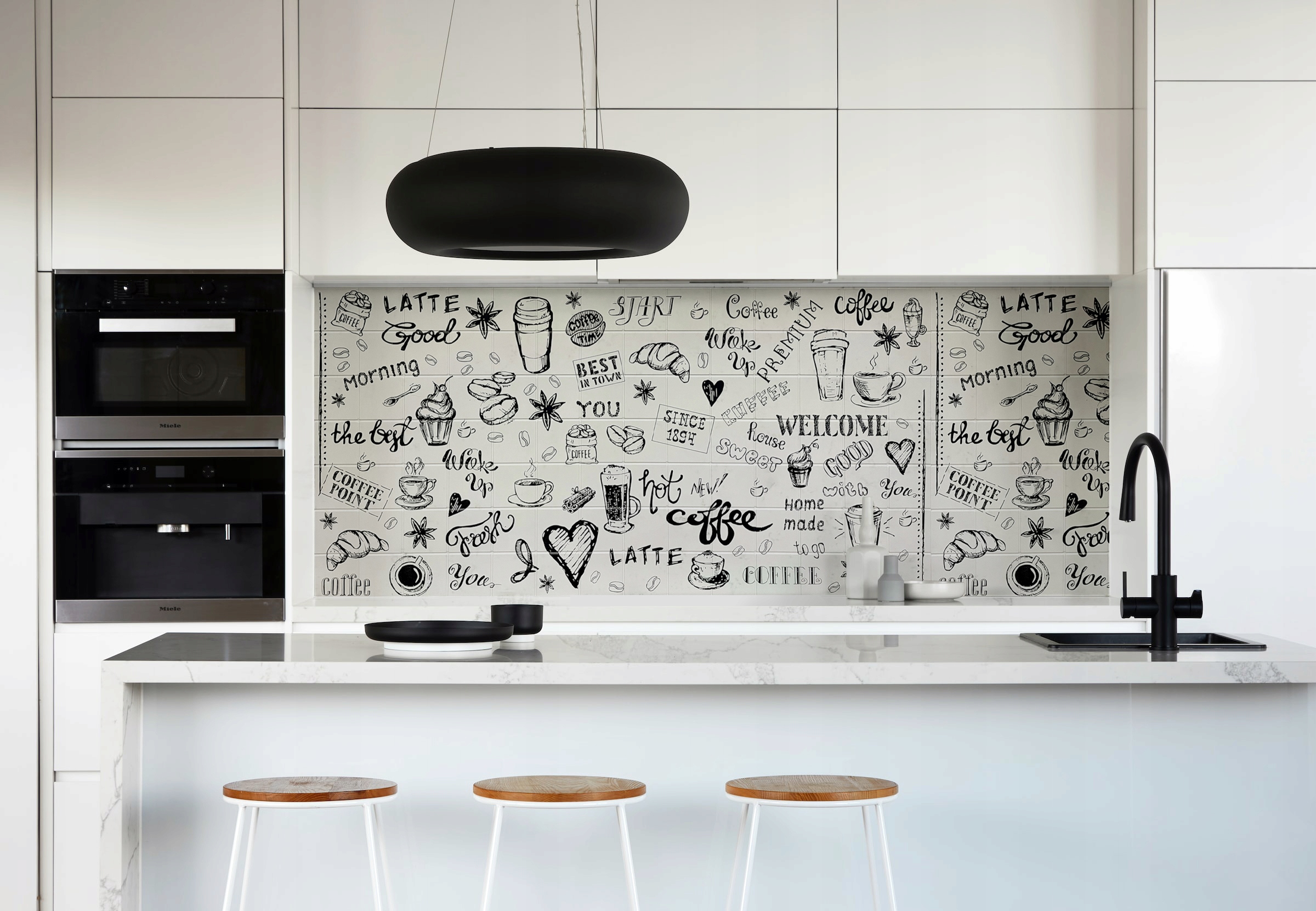 PANELE ŚCIENNE PCV KUCHNIA KAWIARNIA PCV87 Długość 96 cm