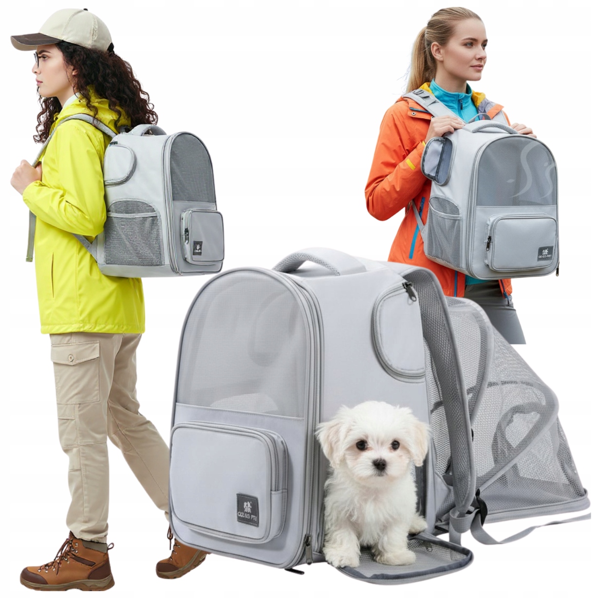 Levně Batoh, taška přepravka pro psa kočku, zvířata, rozkládací, větraný, velký