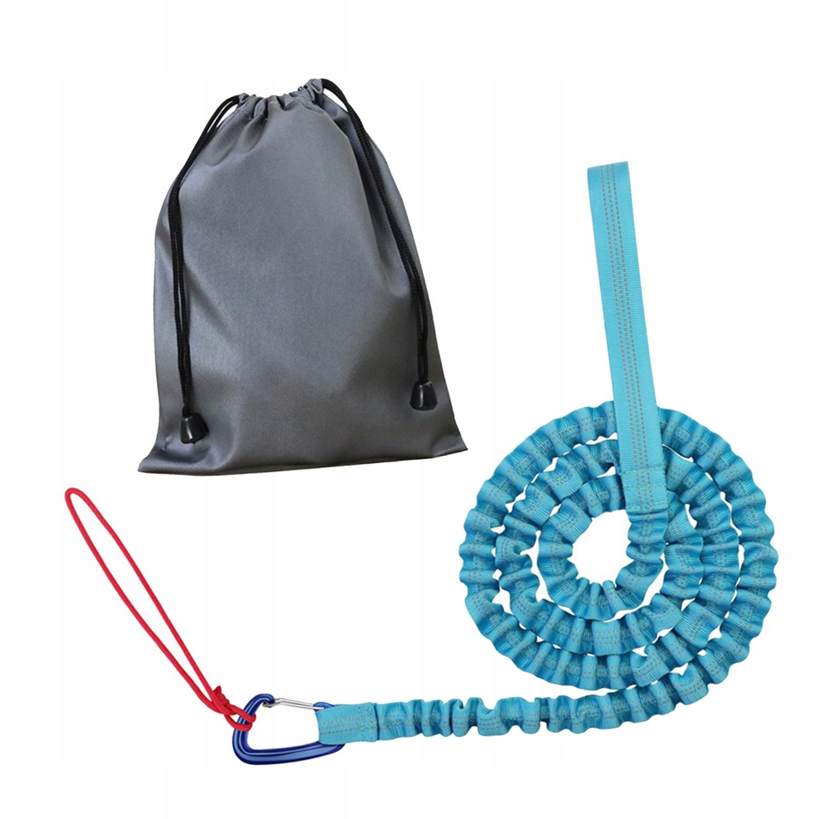 lina holownicza do roweru Bike Bungee Tow Rope Attachment niebieski