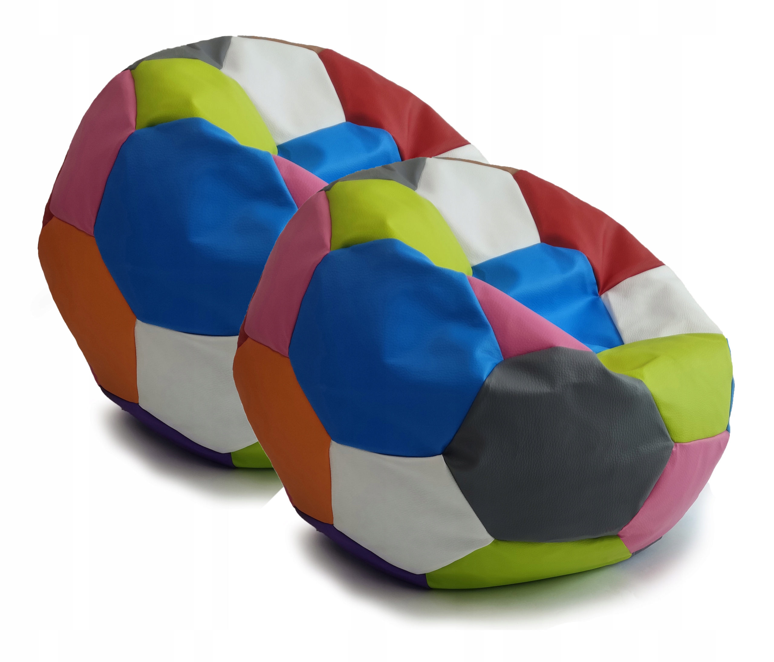 

Pufa Piłka Kolorowa 65cm Fotel Worek Sako 2szt