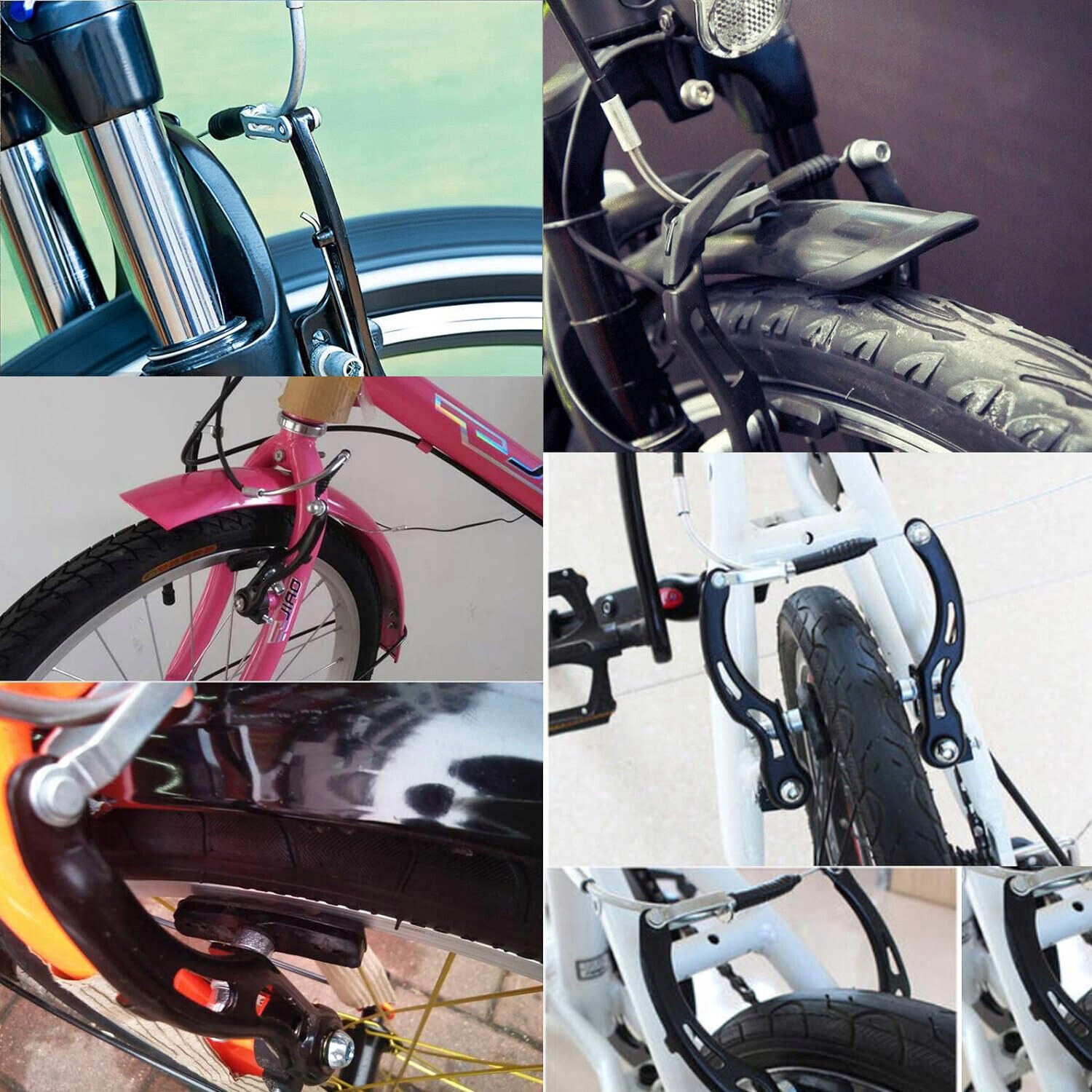 ZESTAW HAMULCÓW ROWEROWYCH V-BRAKE, LINKI HAMULCOWE I DŹWIGNIE HAMULCOWE Marka inna marka