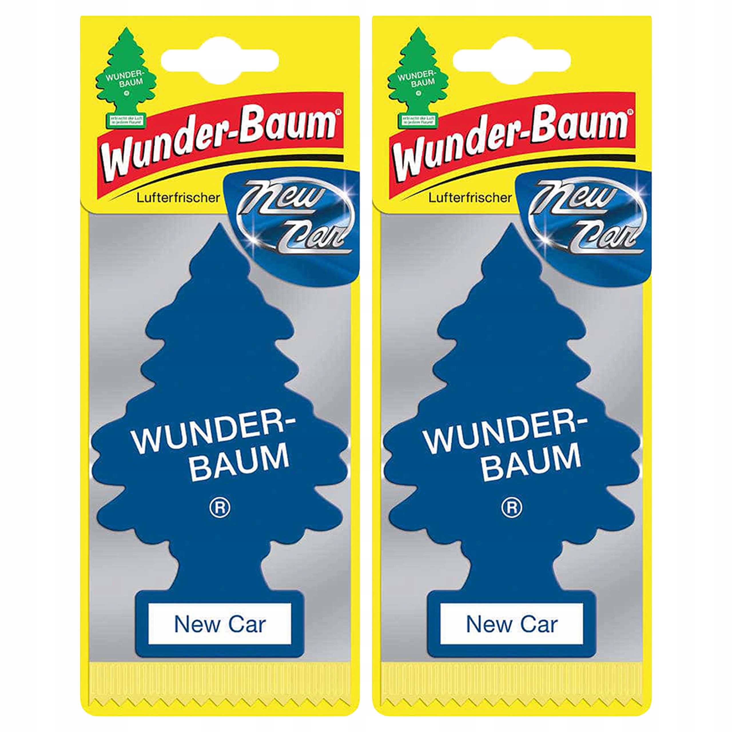 Wunder Baum Zapach Choinka zapachowa New Car Nowy samochód do samochodu x2