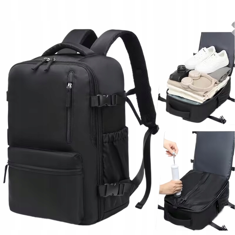 Plecak Bagaż Podręczny Kompresyjny Próżniowy Samolot 40x30x20 Pompka