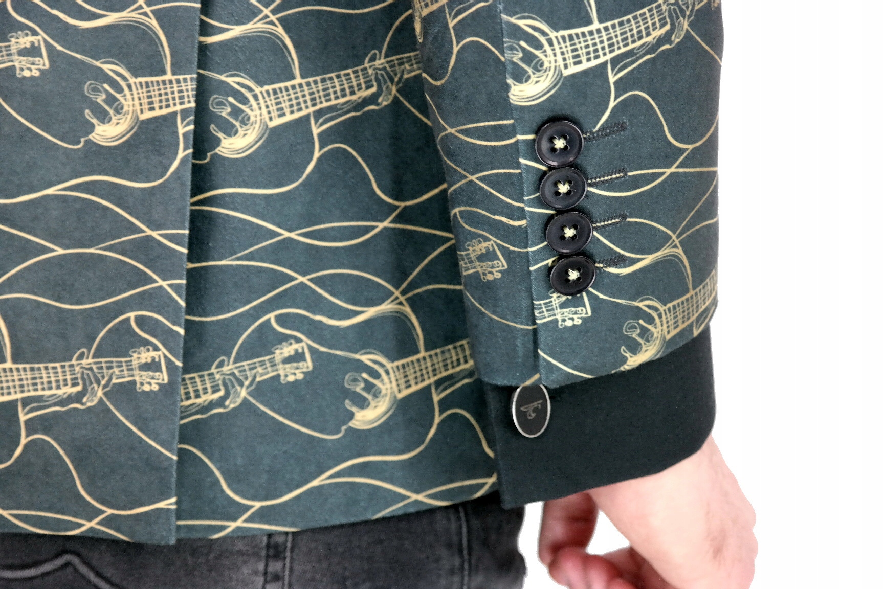 GIOVANNI PERA Marynarka męska D802 gitary 52 L Materiał dominujący poliamid