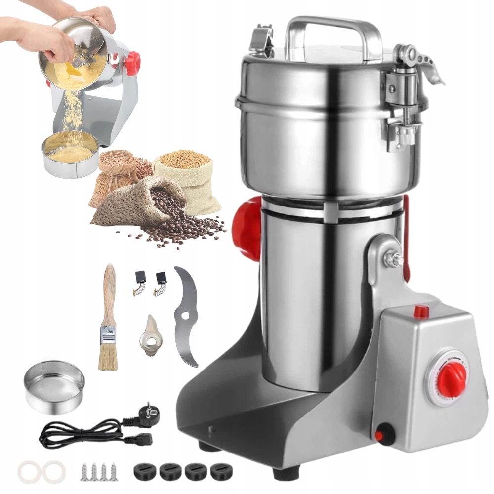 Elektrický Mlýnek Na Kávu, Semena Ořechů, Koření, Obiloviny, Drtič, Velký