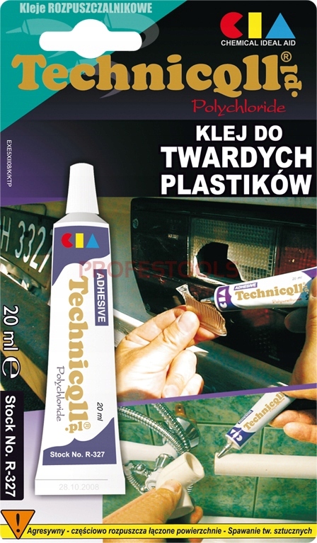 KLEJ DO TWARDYCH PLASTIKÓW PCV ABS POLISTYRENU