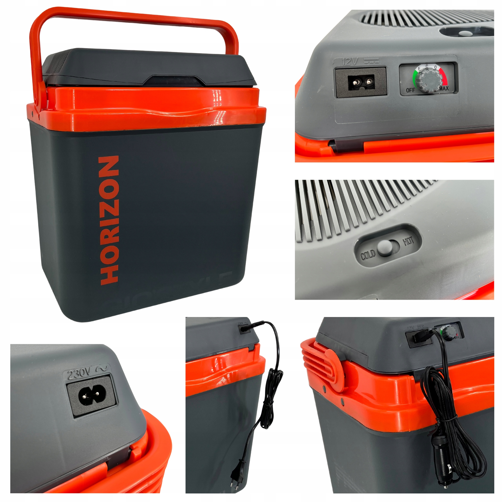 Turistická lednička 20L 12/230V elektrická, s Funkcí Hot&cold